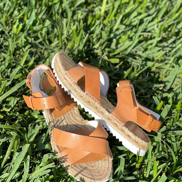 Rag & Bone 🍂🍁Giza Leather Espdrille Sandals Size 8.5 new - Picture 5 of 16